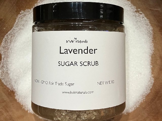 Sugar Scrub Lavender - Sugar Scrubs, Body Scrub, Exfoliating Scrub, Organic Body Scrub
