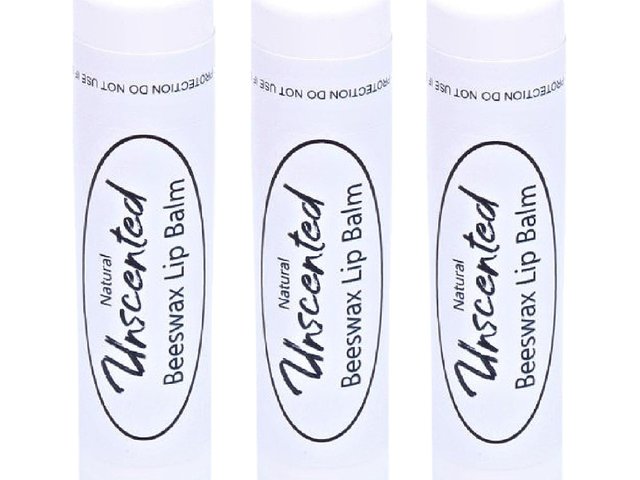 Lip Balm Unscented Set of 3 - Lips, Lip Moisturizer, Natural Lip Balm, Gift for Her
