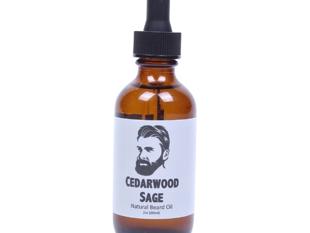 Mens Beard Oil 2 oz. Cedarwood Sage - Beard Care, Beard Conditioner, Gift for Him