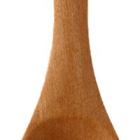 Hand Carved Beech Wood Bath Salt Spoon - 3.5" Small Wooden Spoon