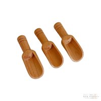 Hand Carved Beech Wood Scoop: Bath Salts, Spices, Sugar