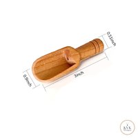 Hand Carved Beech Wood Scoop: Bath Salts, Spices, Sugar