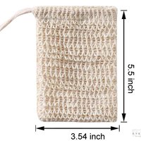 Natural Sisal Soap Saver Bag: Exfoliating Soap Sack, Handmade in USA