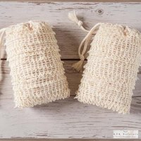 Natural Sisal Soap Saver Bag: Exfoliating Soap Sack, Handmade in USA