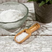 Hand Carved Beech Wood Scoop: Bath Salts, Spices, Sugar