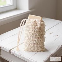 Natural Sisal Soap Saver Bag: Exfoliating Soap Sack, Handmade in USA