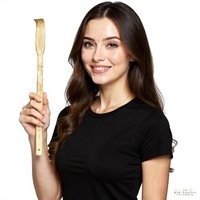 Handmade Bamboo Back Scratcher: Rustic Self-Care Tool