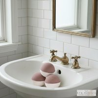 Lemongrass Bath Bomb - Natural Fizzy Treat - Handmade Spa Bath Fizzer