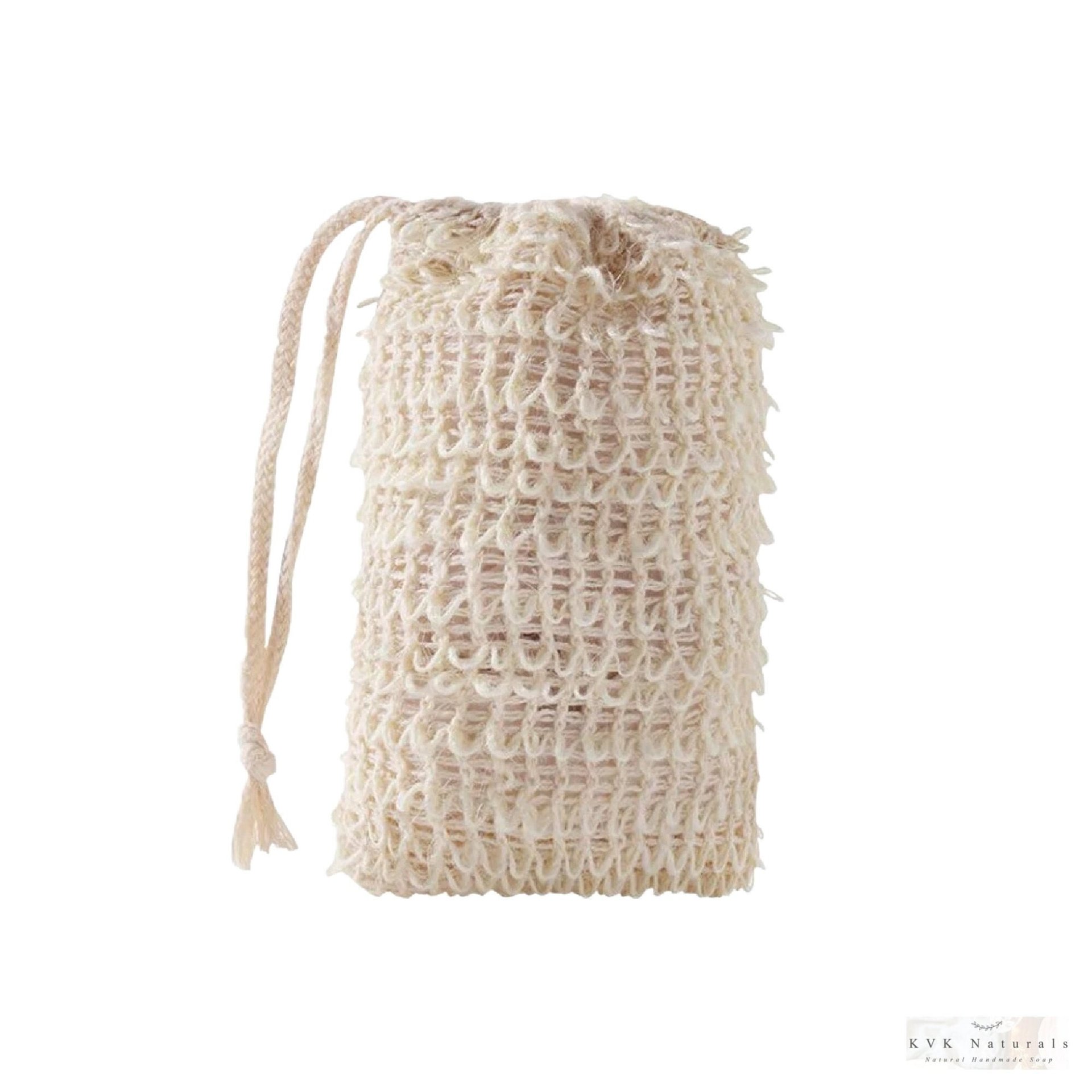 Natural Sisal Soap Saver Bag: Exfoliating Soap Sack, Handmade in USA
