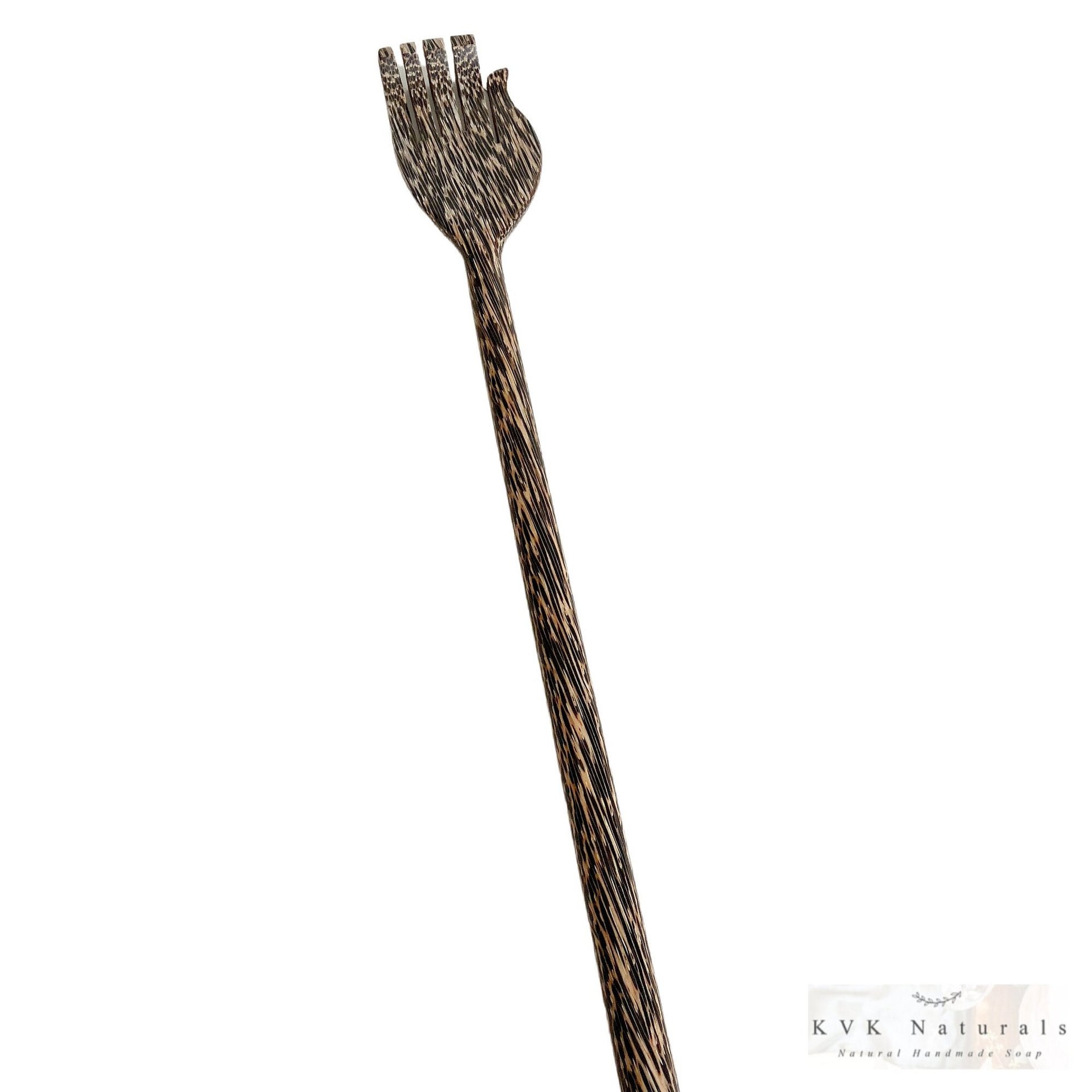 Palm Wood Back Scratcher: Handmade Rustic Relaxation Tool