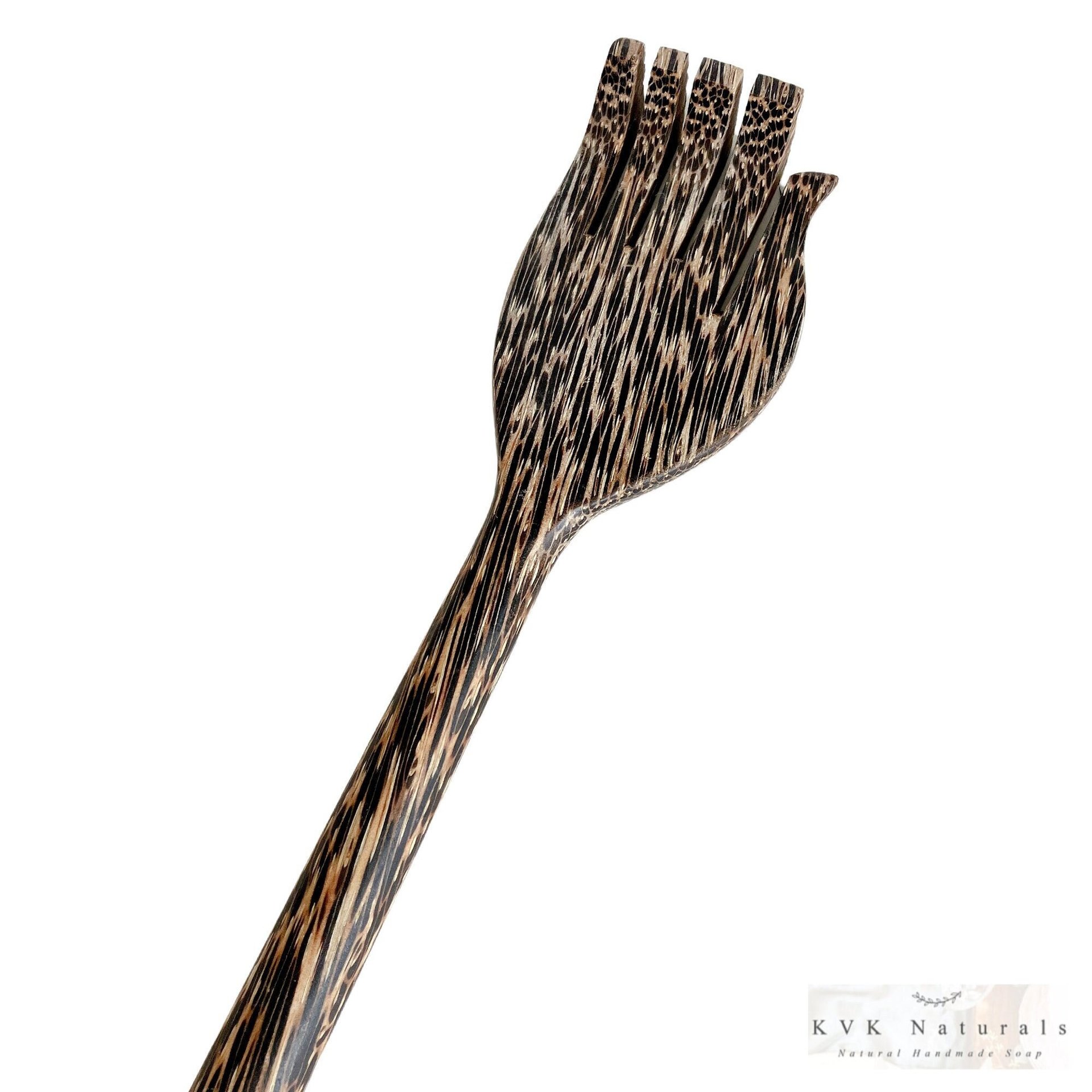 Palm Wood Back Scratcher: Handmade Rustic Relaxation Tool