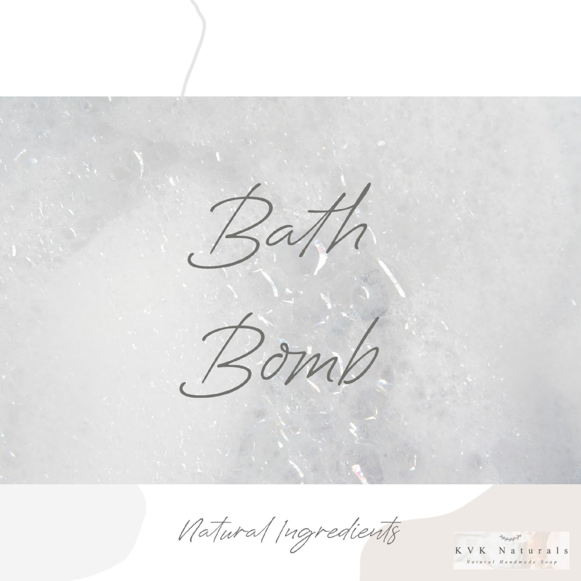 Peppermint Tea Tree Bath Bomb - Natural Fizzy Treat - Herbal Spa Bath Fizzer