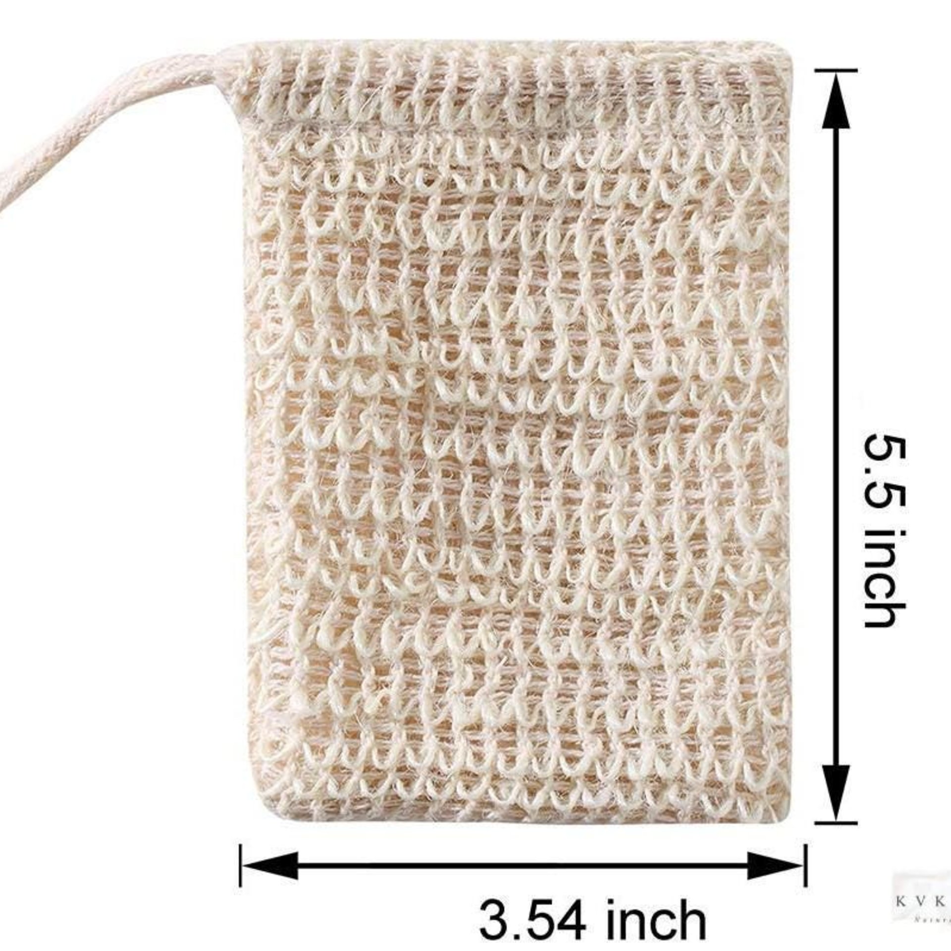 Natural Sisal Soap Saver Bag: Exfoliating Soap Sack, Handmade in USA