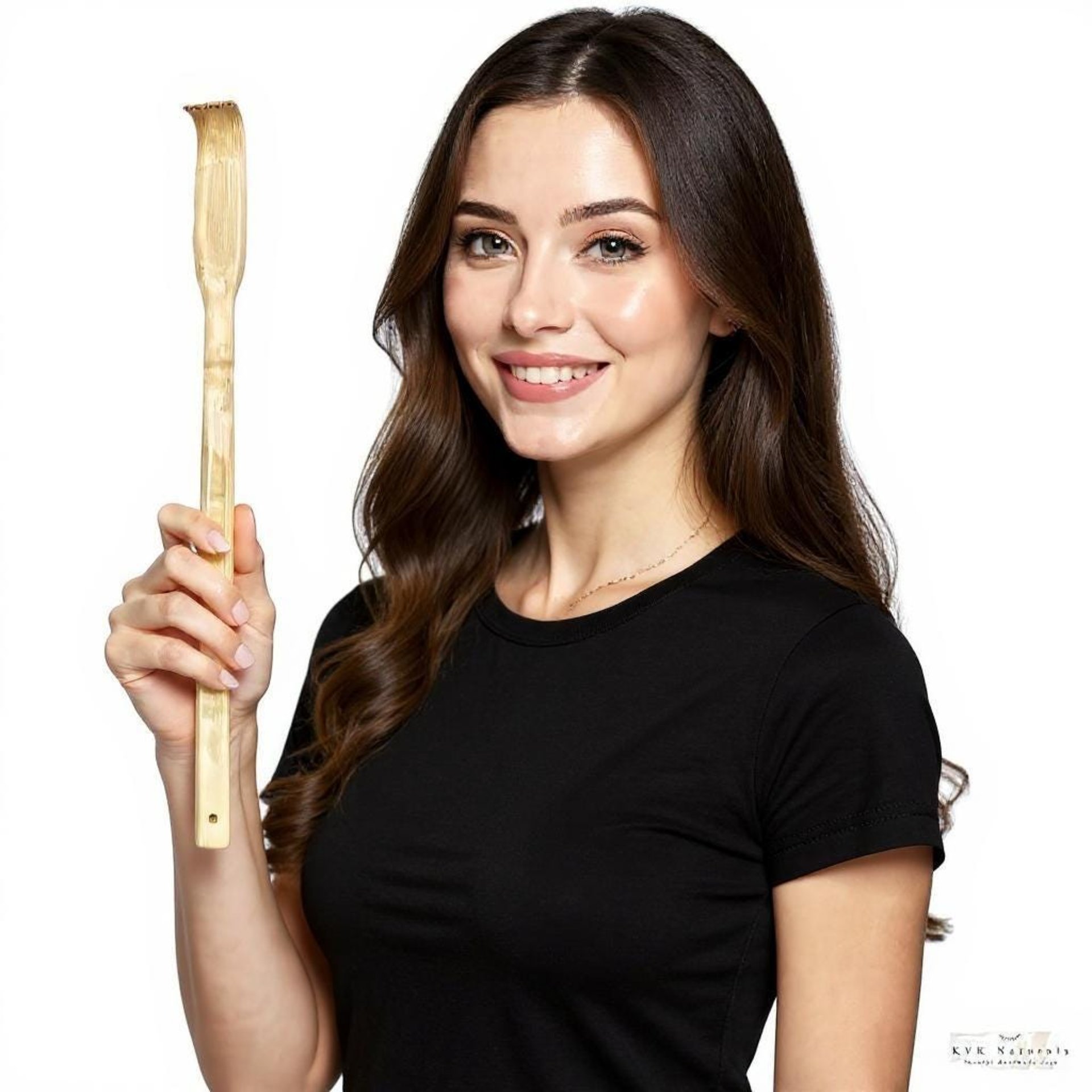 Handmade Bamboo Back Scratcher: Rustic Self-Care Tool