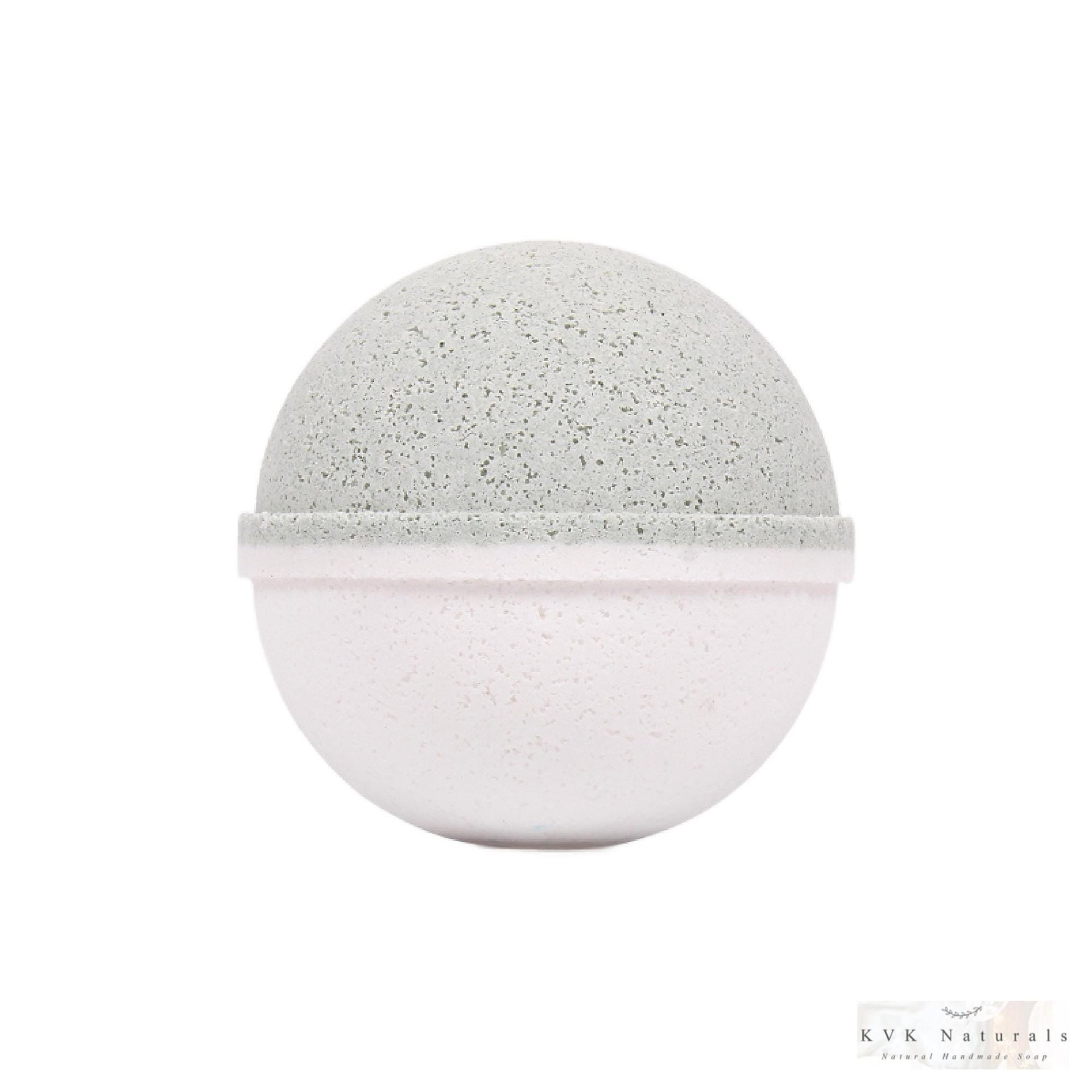 Peppermint Tea Tree Bath Bomb - Natural Fizzy Treat - Herbal Spa Bath Fizzer