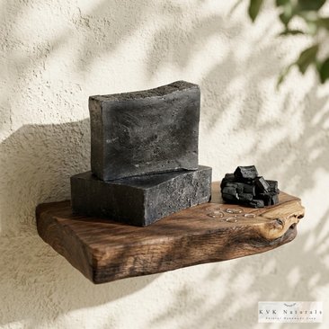 Handmade Activated Charcoal Soap Bar: Cold Process