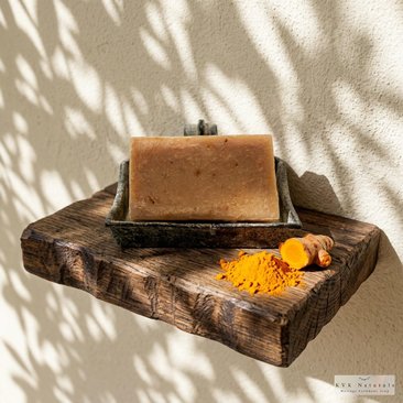 Handmade Turmeric Honey Soap Bar: Natural Cold Process Soap