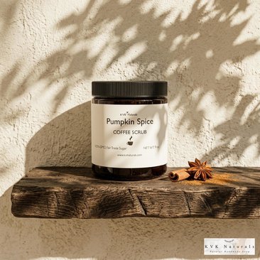 Pumpkin Spice Coffee Scrub: Natural Exfoliating Body Polish, 9 oz